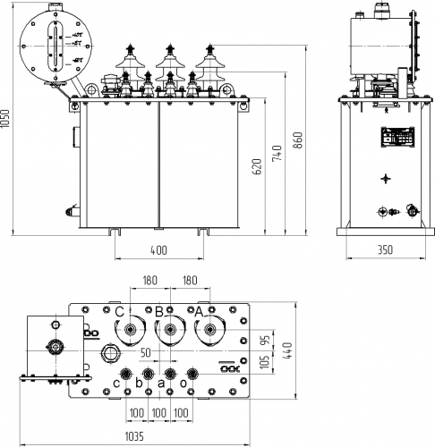 Трансформатор ТМ–40 10/0,4